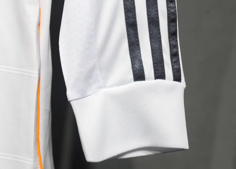 Real Madrid Authentic Retro Jersey Home Long Sleeve Soccer Shirt 2013/14