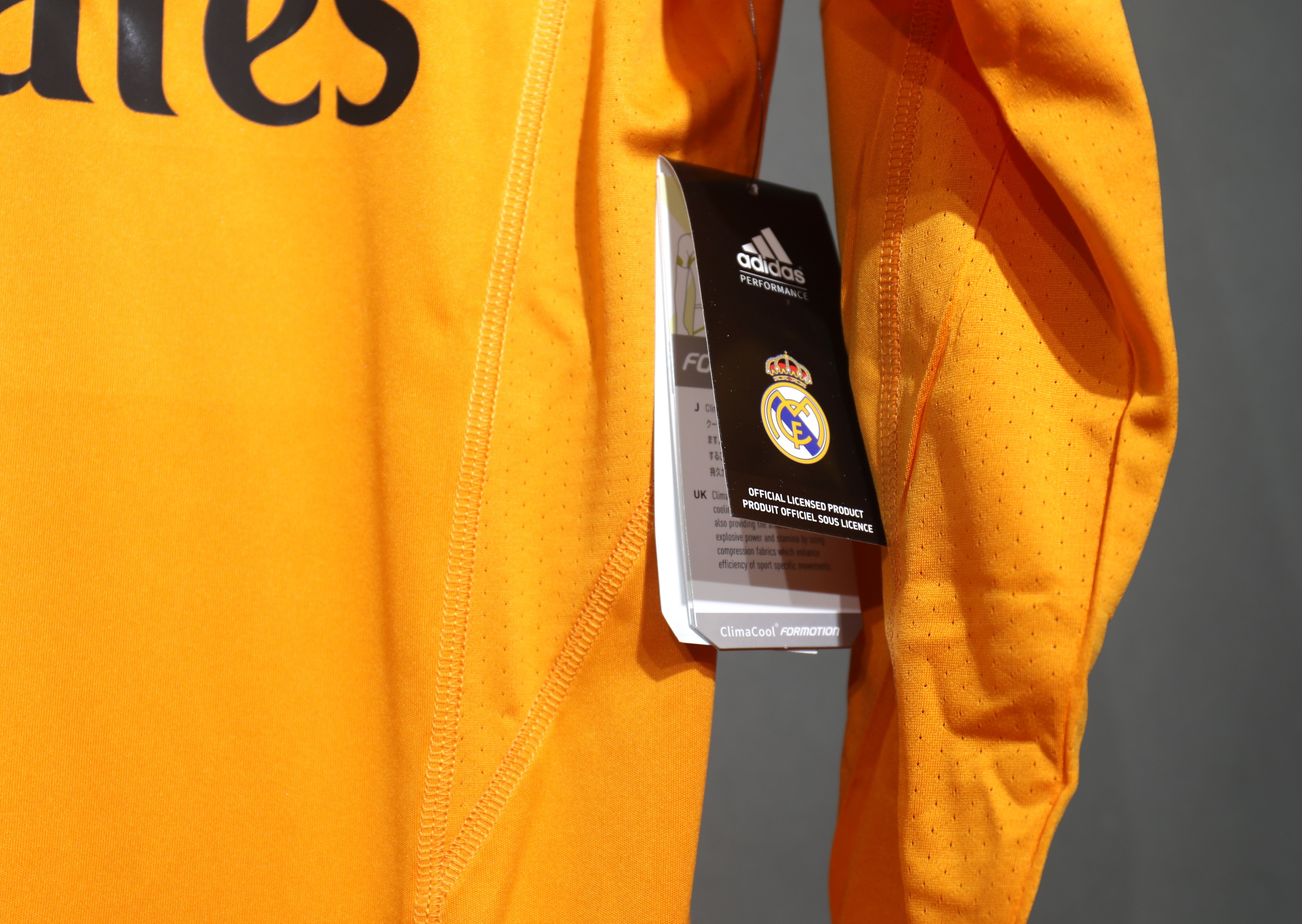Real Madrid Authentic Retro Jersey Third Away Long Sleeve Soccer Shirt 2013/14
