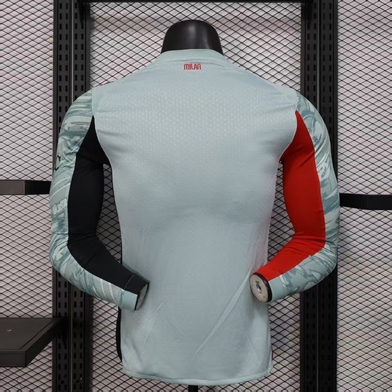 AC Milan Authentic Soccer Jersey Goalkeeper Long Sleeve Shirt 2025/26