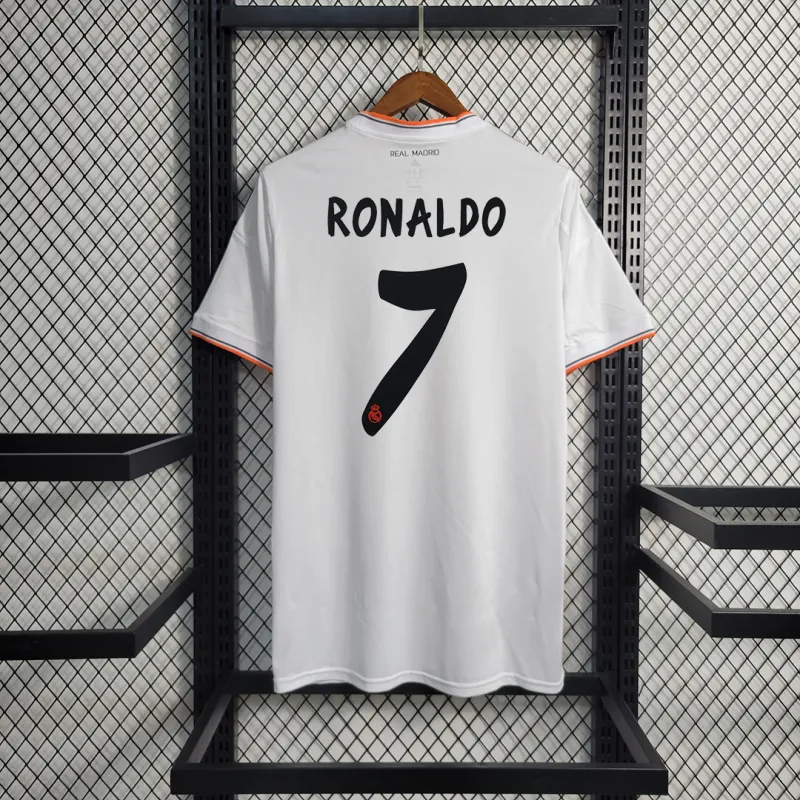 Real Madrid Retro Jersey Home Custom Soccer Shirt 2013/14
