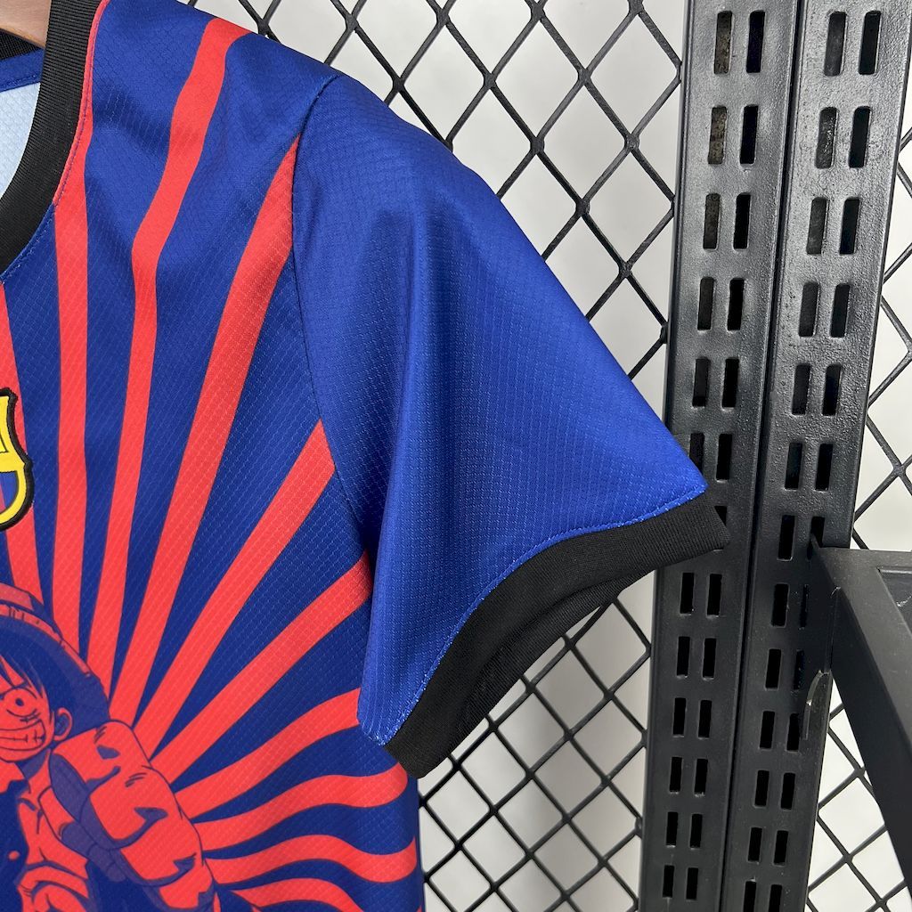 Barcelona One Piece Special Edition Soccer Kids Kit Jersey+Shorts 2025/26