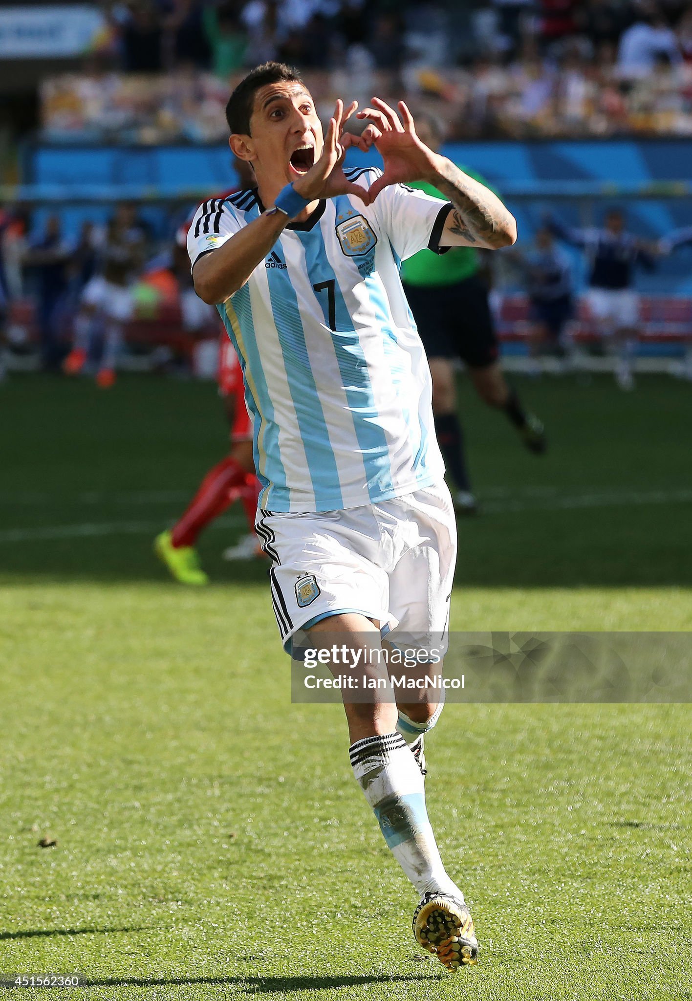 Argentina Retro Authentic Jersey Home Football Jersey World Cup 2014