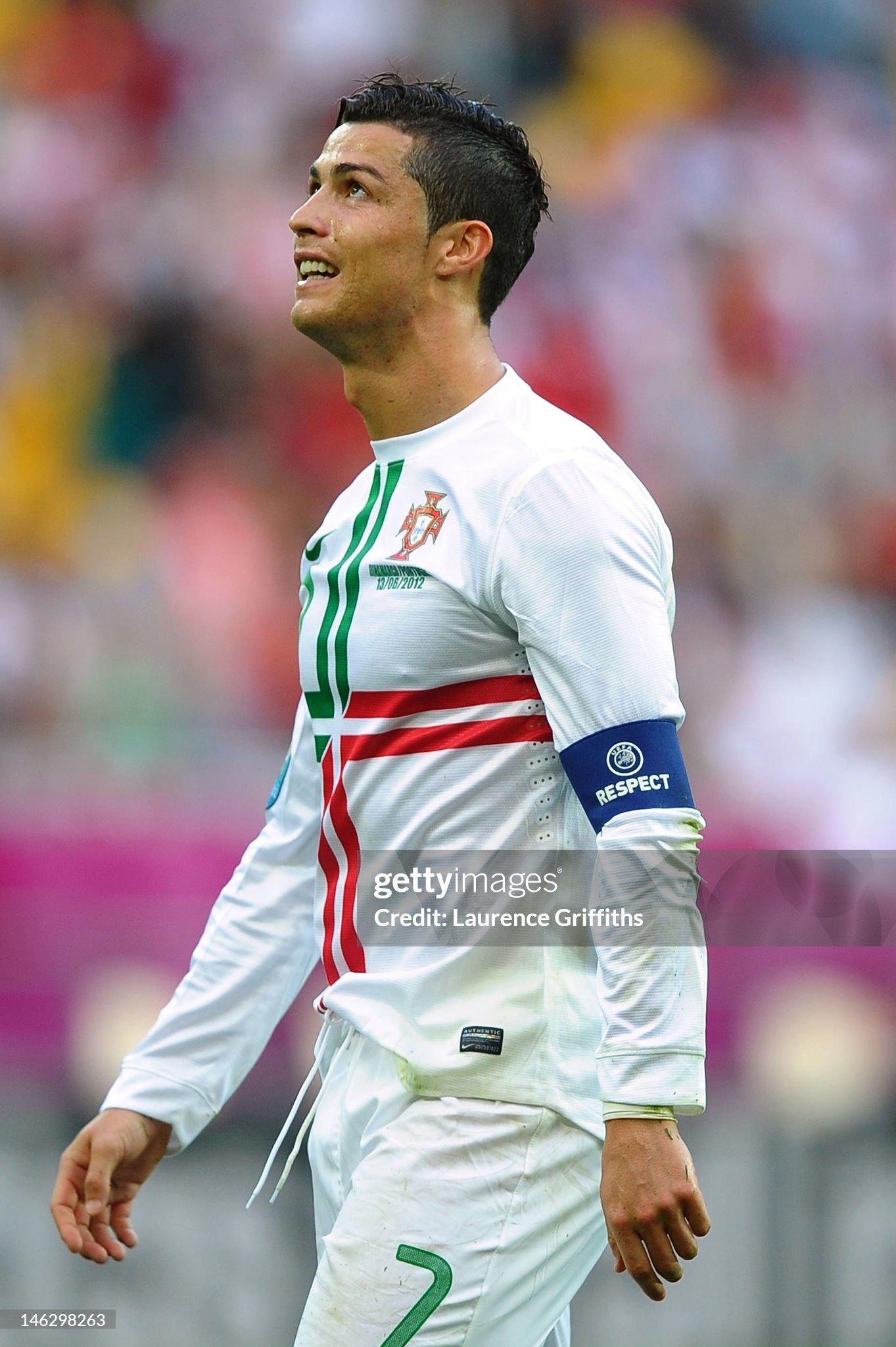 Portugal Retro Authentic Soccer Jersey Away Long Sleeve Shirt Euro 2012