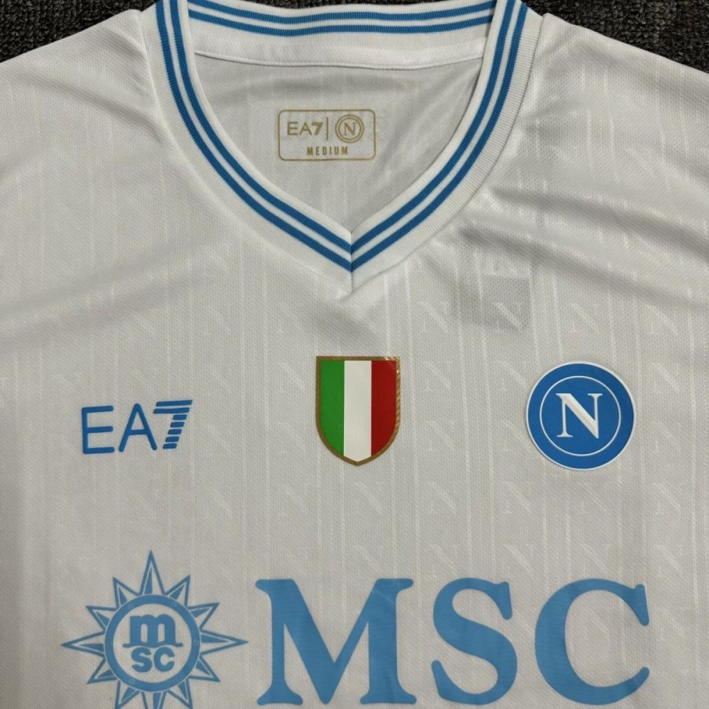 Napoli Soccer Jersey Away Custom Shirt 2025-26 - Champions League