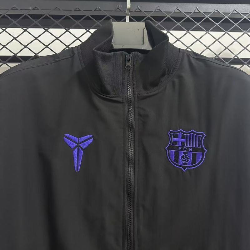 Barcelona Windbreaker Jacket Black 2025/26