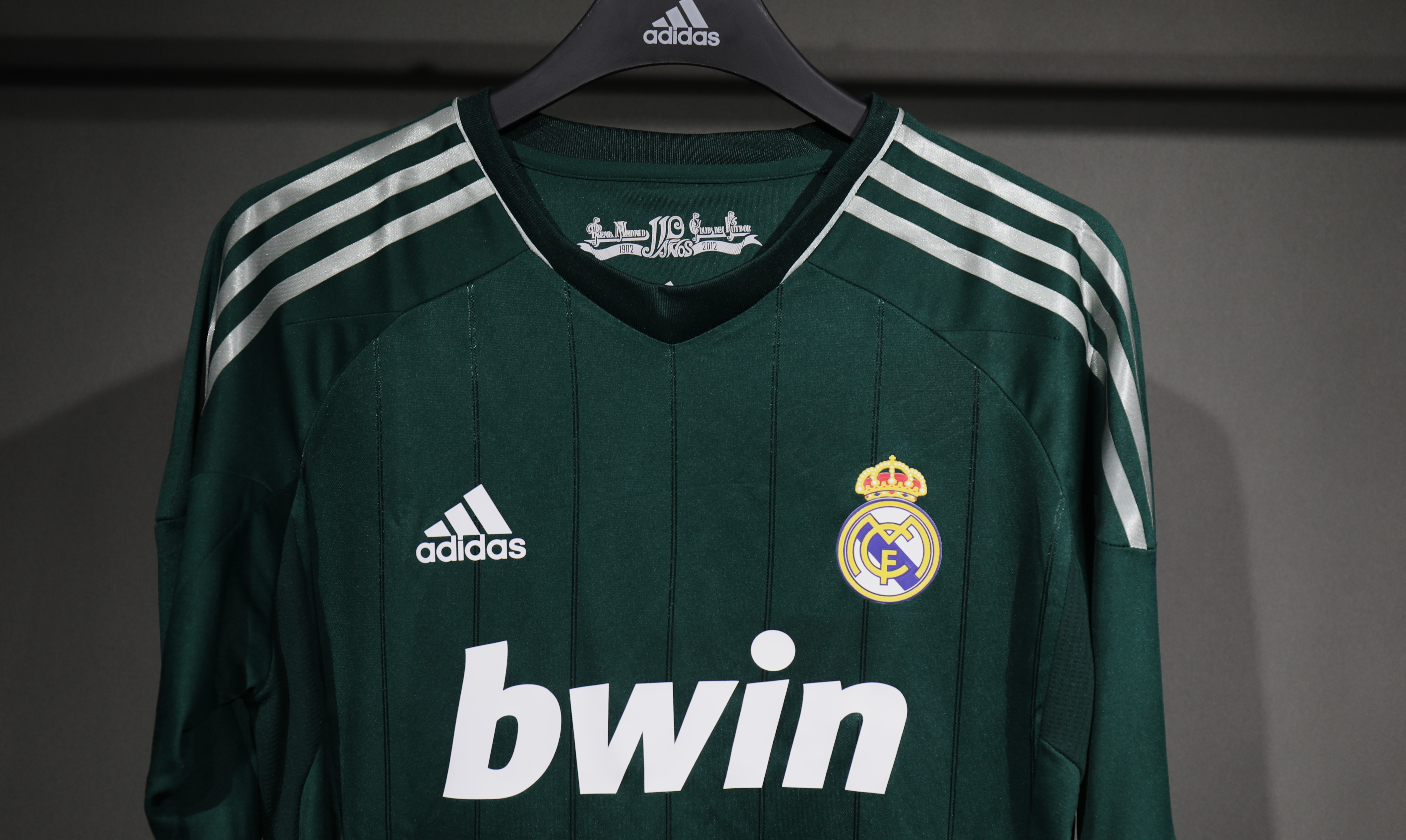 Real Madrid Authentic Retro Jersey Third Away Long Sleeve Soccer Shirt 2012/13