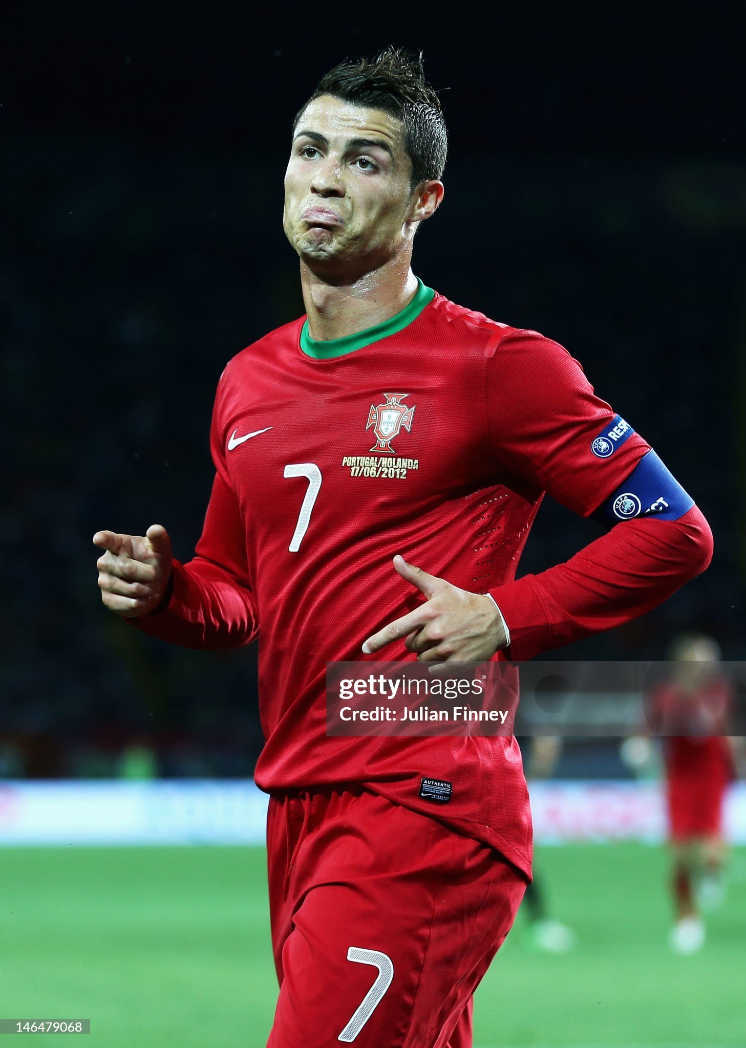 Portugal Retro Authentic Soccer Jersey Home Long Sleeve Shirt Euro 2012