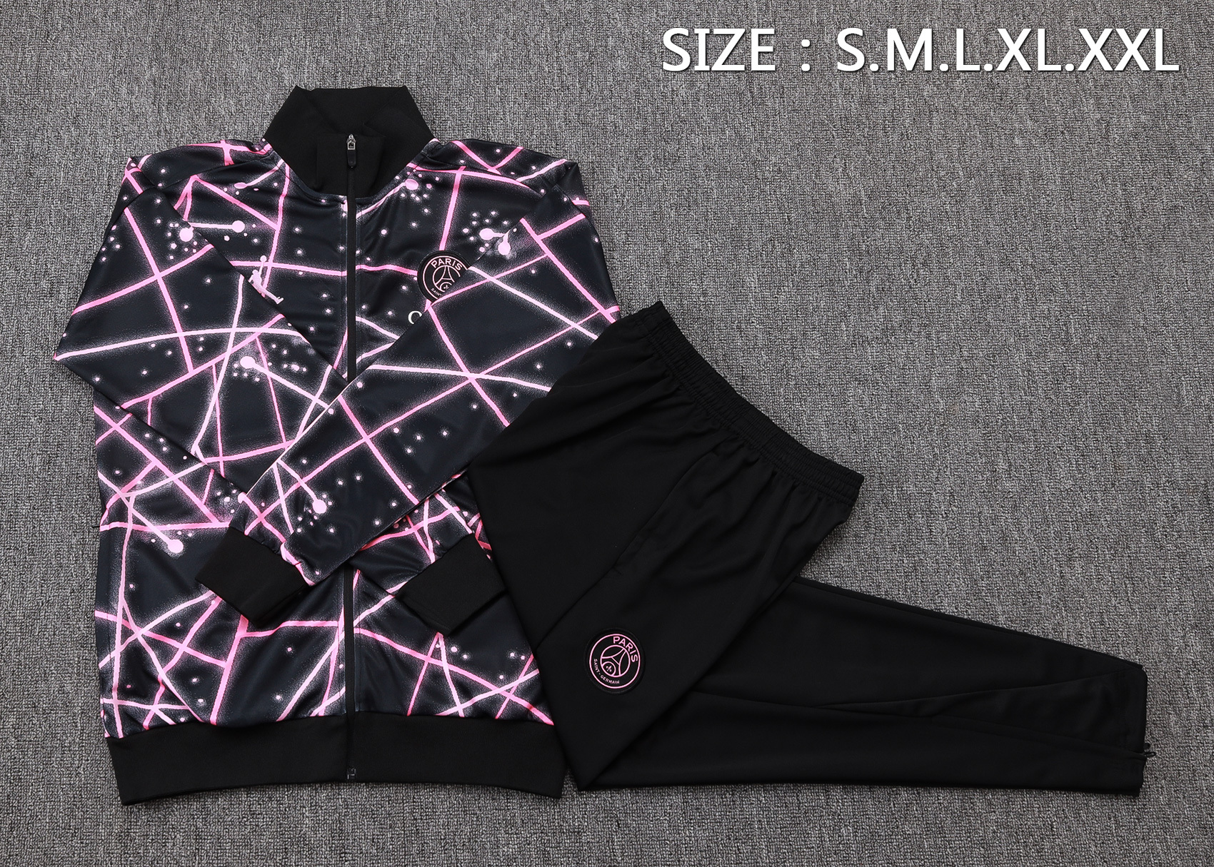 PSG Training Kit (Jacket+Pants) Black 2025/26