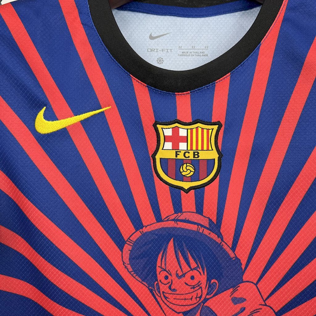 Barcelona One Piece Special Edition Soccer Kids Kit Jersey+Shorts 2025/26