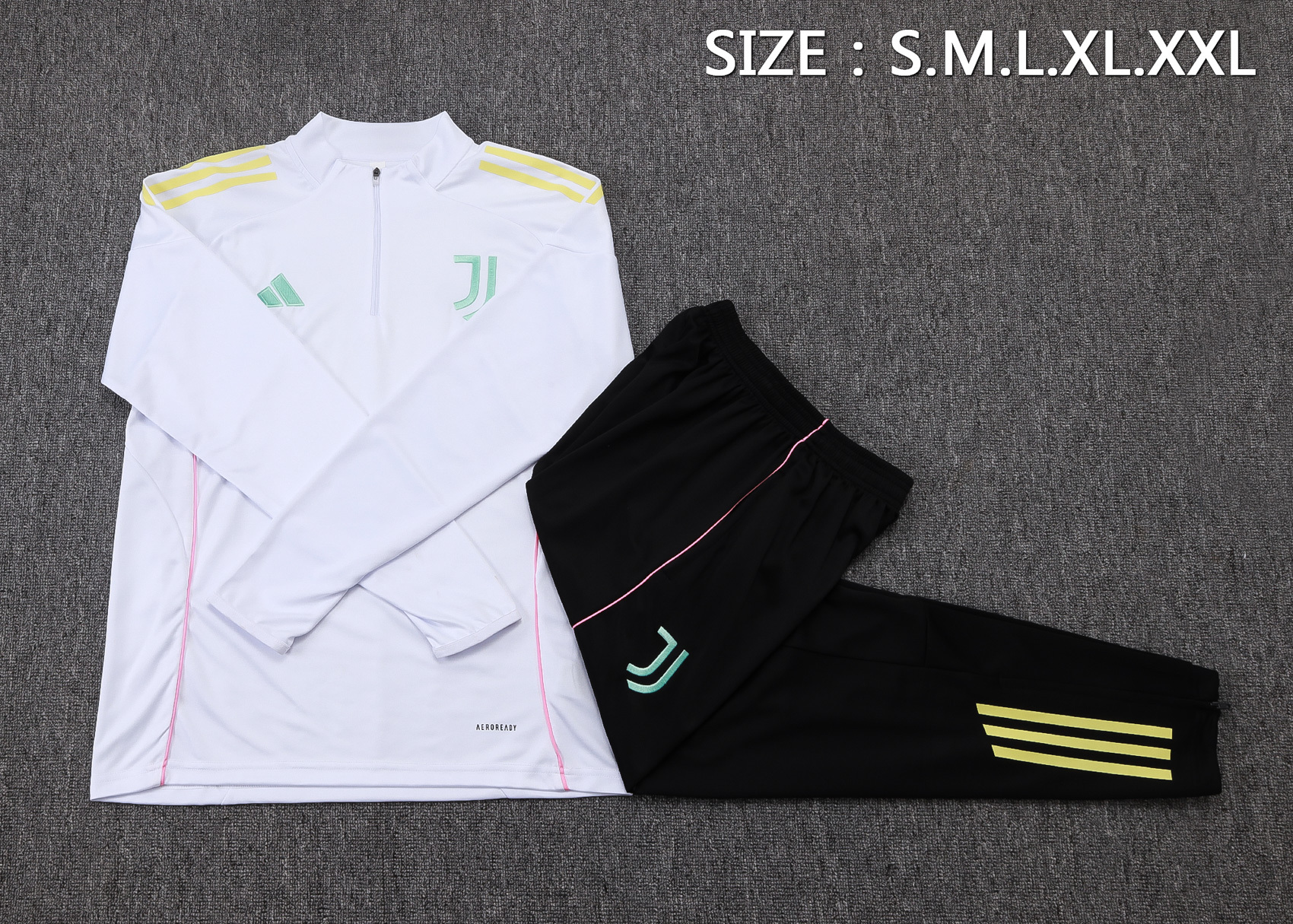 Juventus Training Kit (Sweatshirt+Pants) White 2025/26