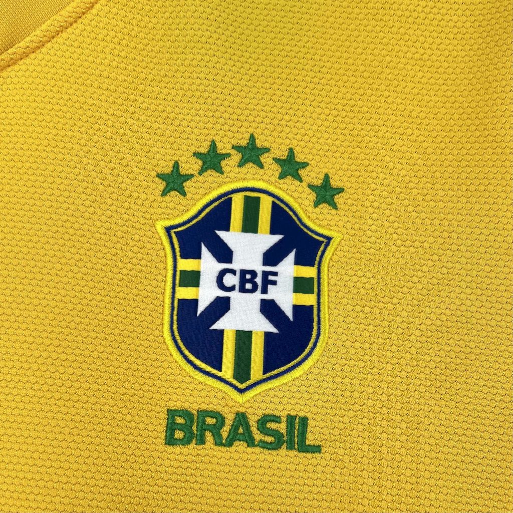 Brazil Retro Jersey Custom Home Soccer Jersey 2012