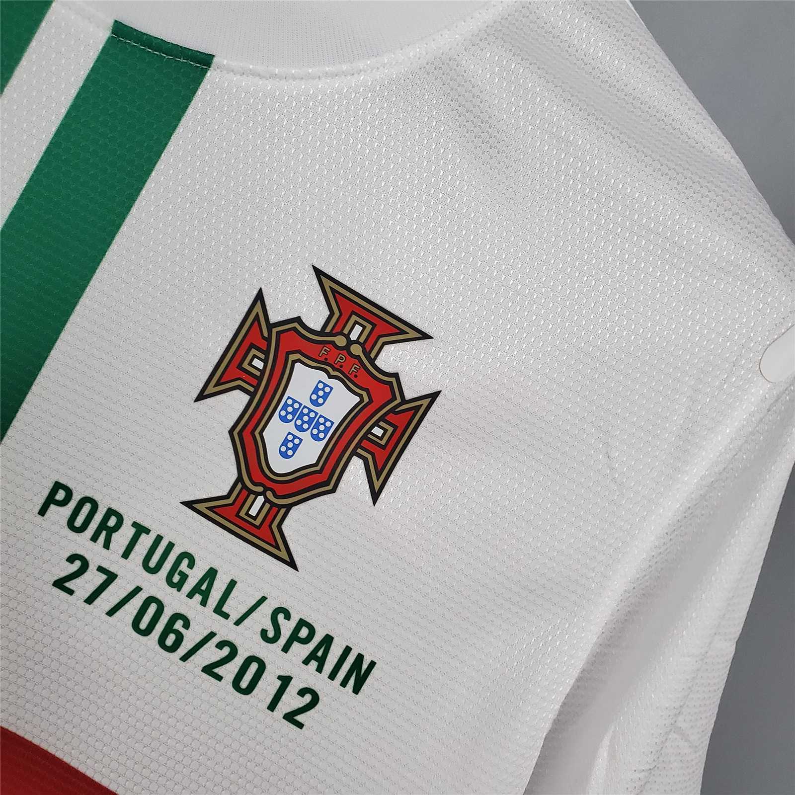 Portugal Retro Soccer Jersey Away Custom Shirt 2012