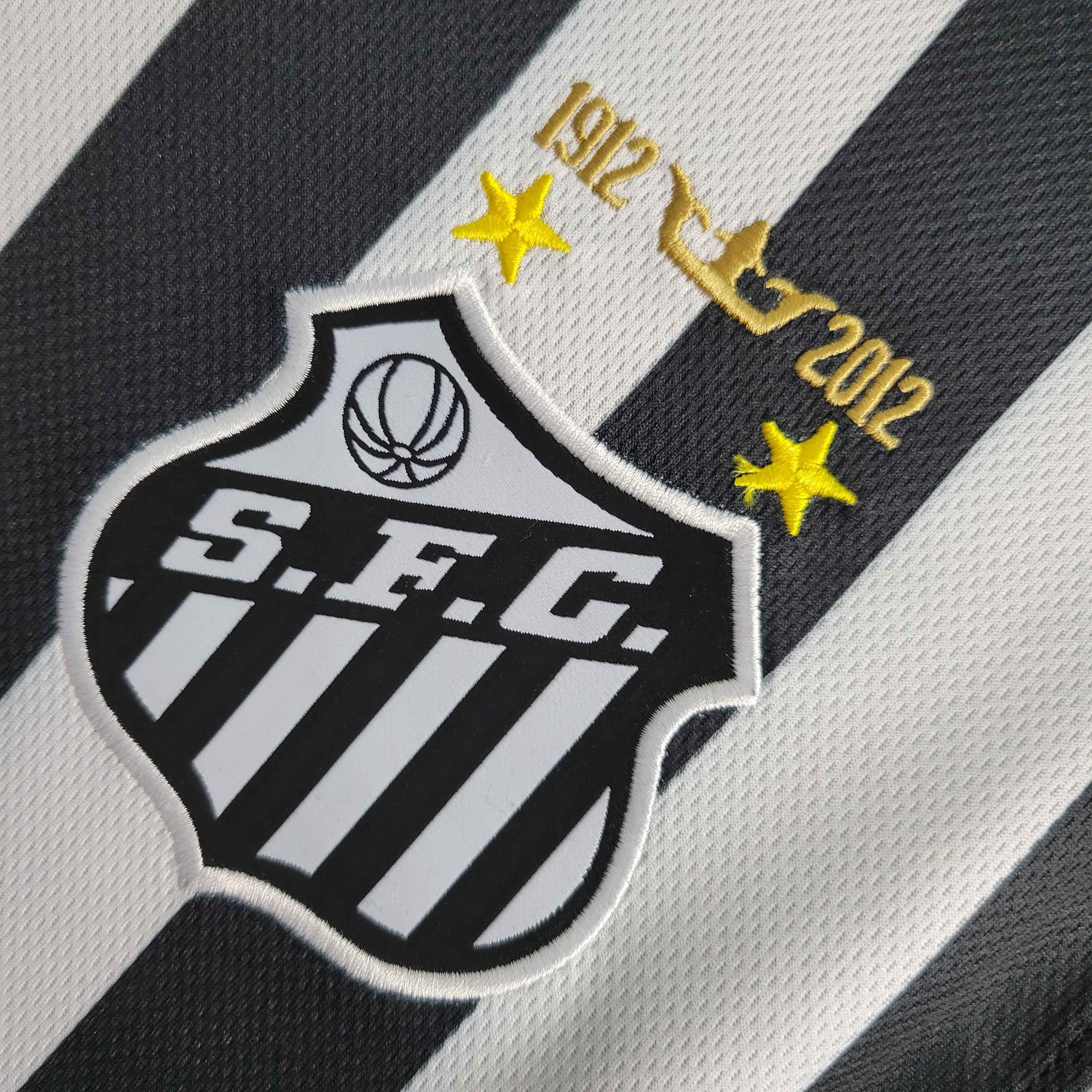 Santos FC Retro Soccer Jersey Away Custom Shirt 2012
