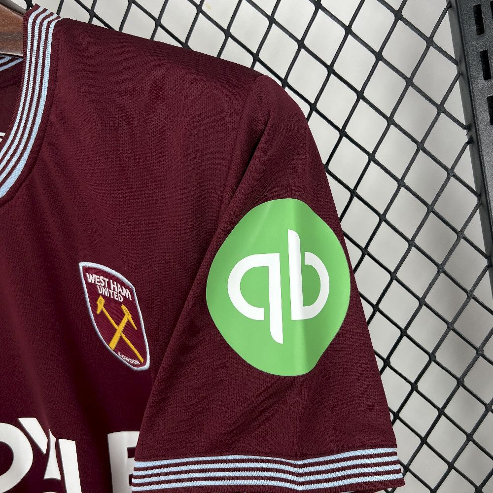 West Ham United Football Jersey Home Custom Shirt 2025-26