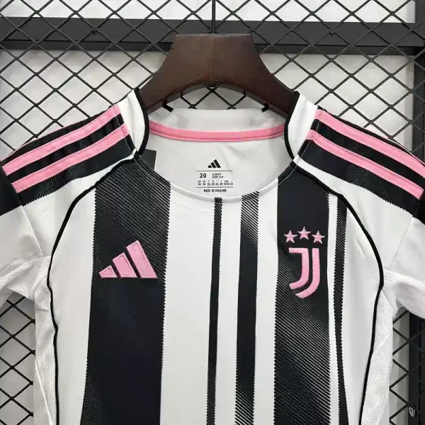 Juventus Soccer Jersey Home Kids Kit Jersey+Shorts 2025/26