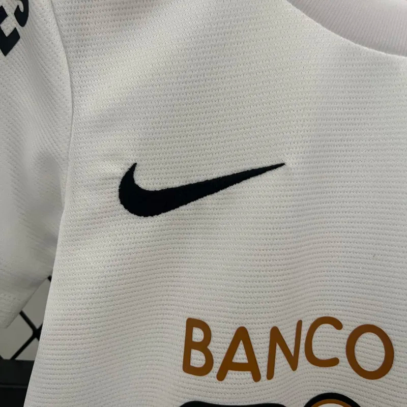Santos FC Retro Soccer Jersey Home Kids Kit Jersey+Shorts 2012
