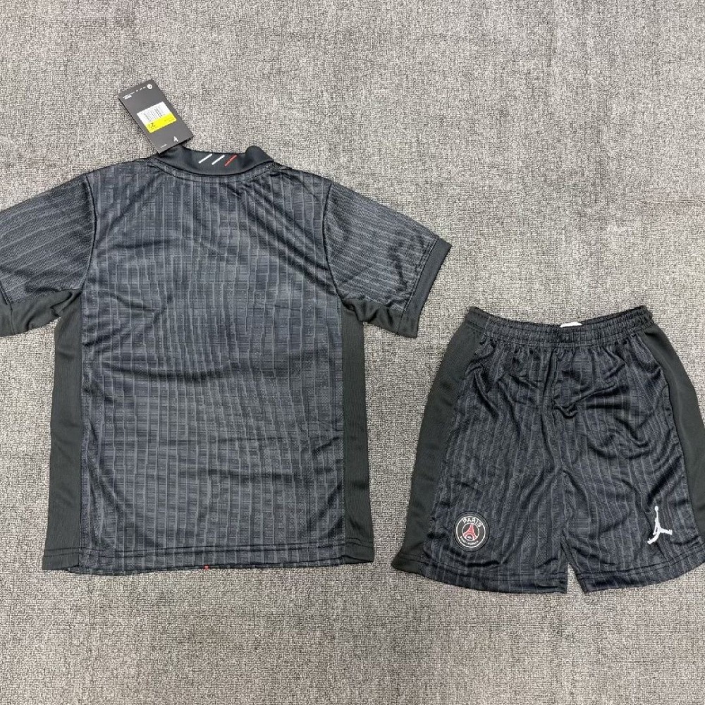 PSG Soccer Jersey Fourth Away Kids Kit Jersey+Shorts 2025/26