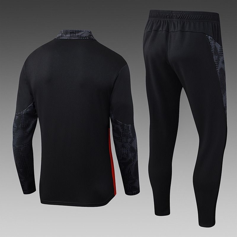 Kids AC Milan Training Kit (Sweatshirt+Pants) Black 2025/26