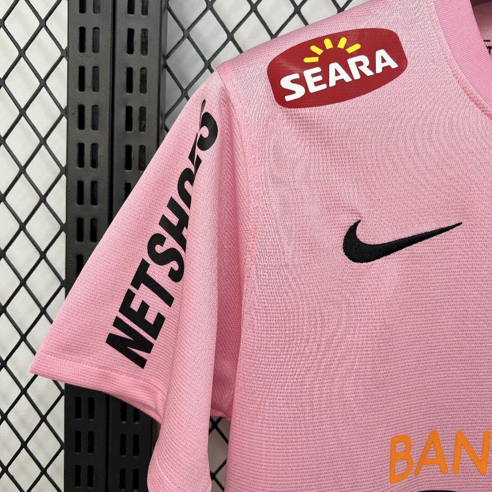 Santos FC Retro Soccer Jersey Pink Edition Custom Shirt 2011-12