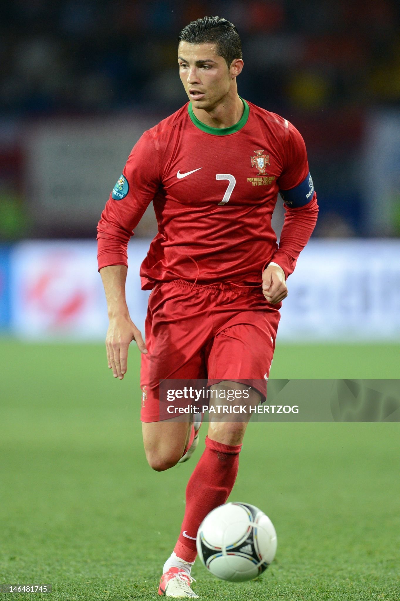 Portugal Retro Authentic Soccer Jersey Home Long Sleeve Shirt Euro 2012