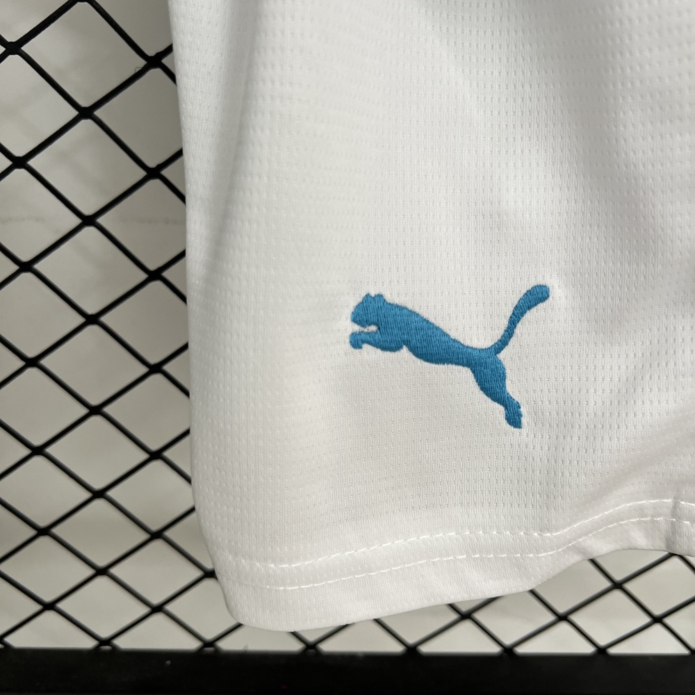 Marseille Soccer Jersey Home Kids Kit Jerseys+Shorts 2025/26
