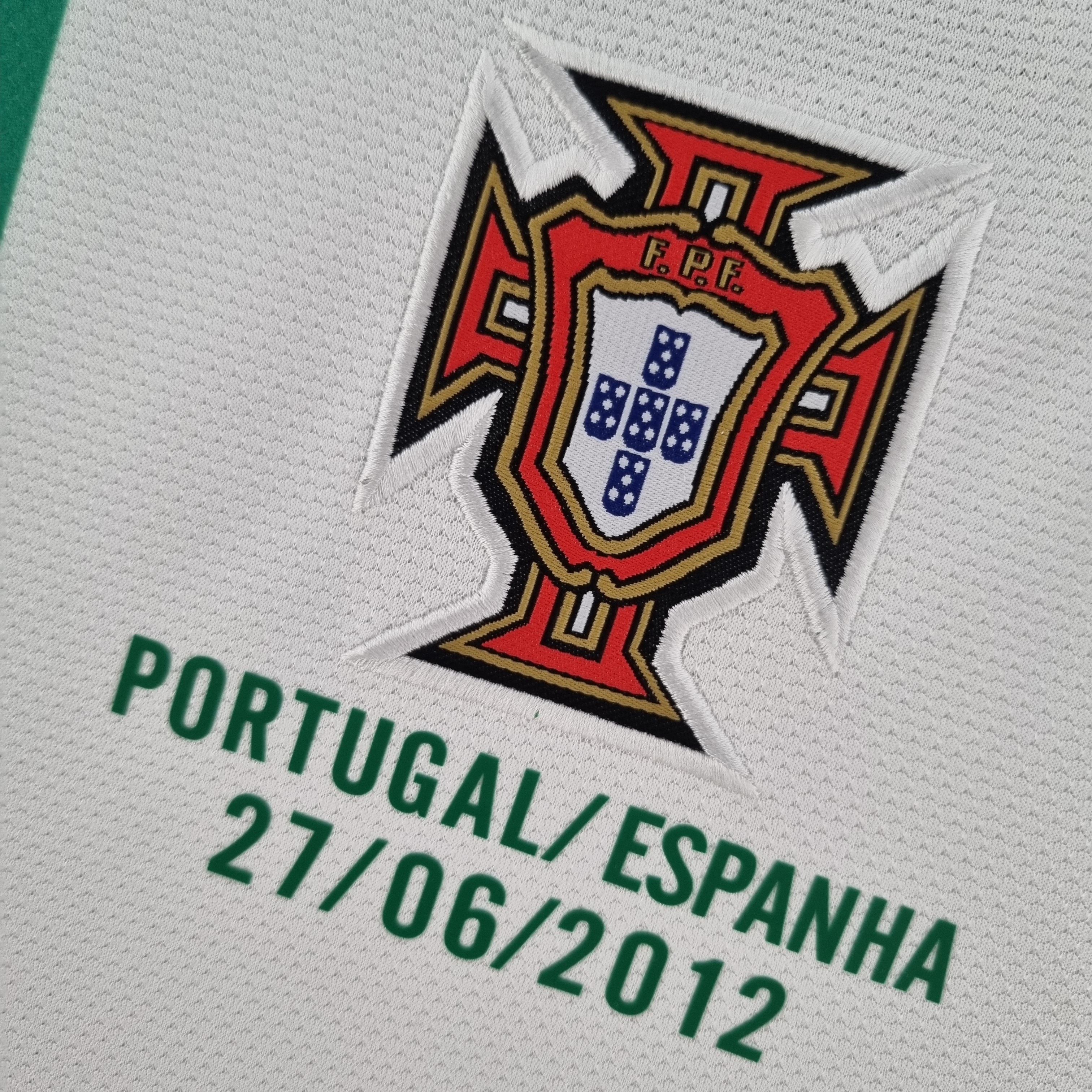 Portugal Retro Soccer Jersey Away Long Sleeve Custom Shirt 2012