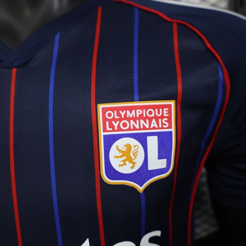 Olympique Lyonnais Authentic Soccer Jersey Away Shirt 2025-26