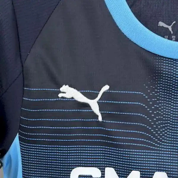 Marseille Soccer Jersey Away Kids Kit Jerseys+Shorts 2025/26