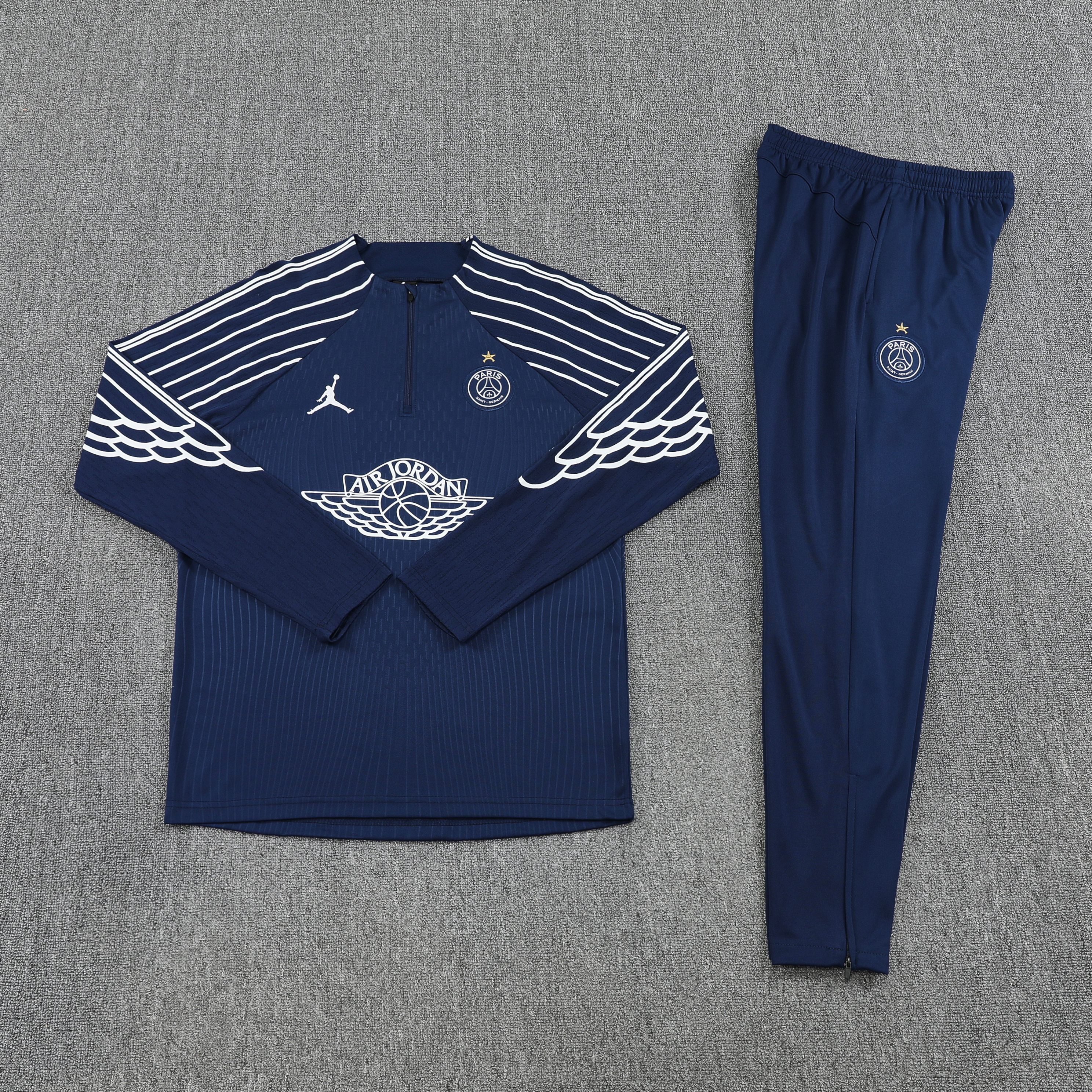 PSG Authentic Training Kit (Sweatshirt+Pants) Navy 2025/26 - Player Version (With Star)