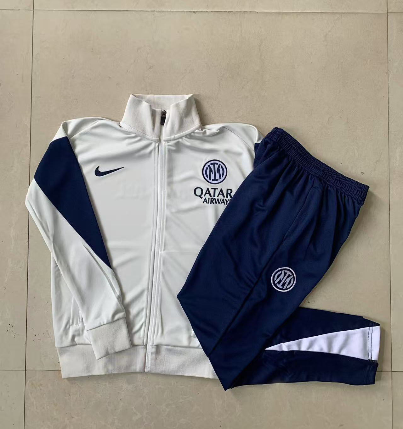Kids Inter Milan Training Kit (Jacket+Pants) Off-White 2025/26