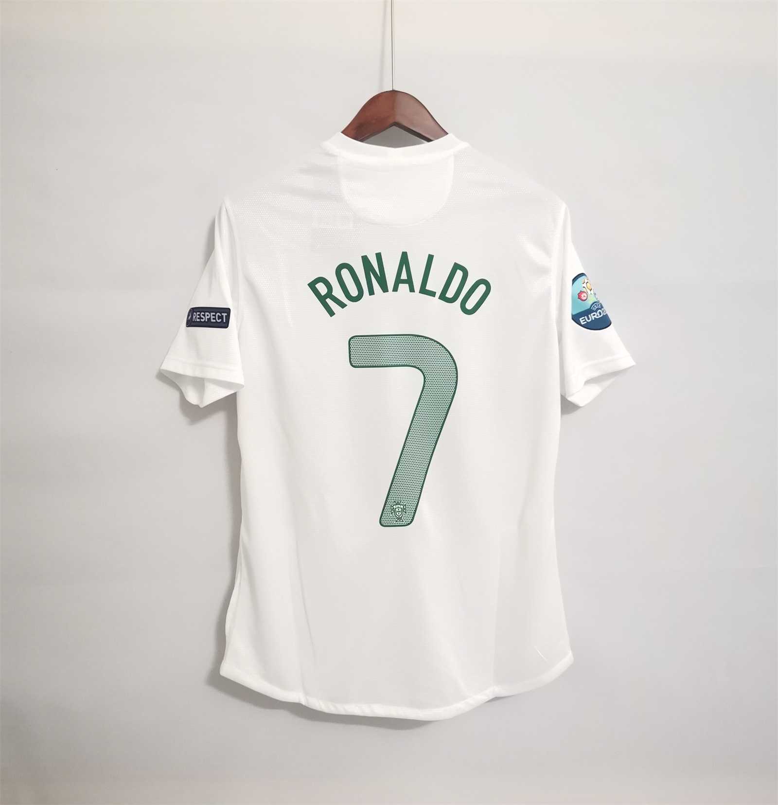 Portugal Retro Soccer Jersey Away Custom Shirt 2012