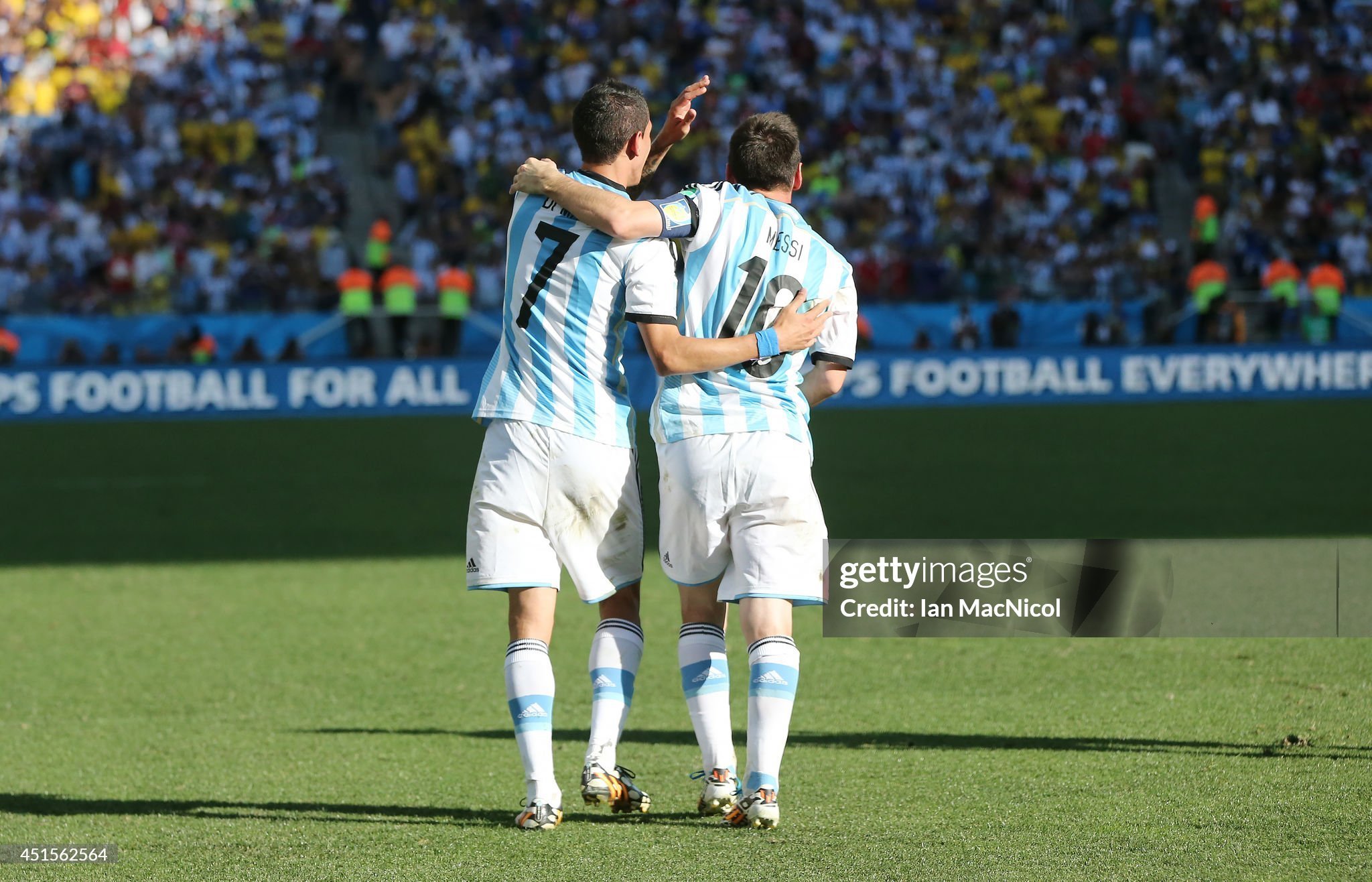 Argentina Retro Authentic Jersey Home Football Jersey World Cup 2014