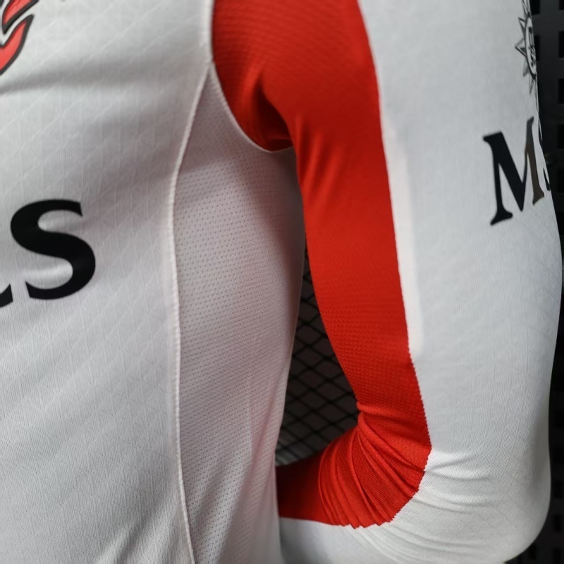 AC Milan Authentic Soccer Jersey Away Long Sleeve Shirt 2025/26