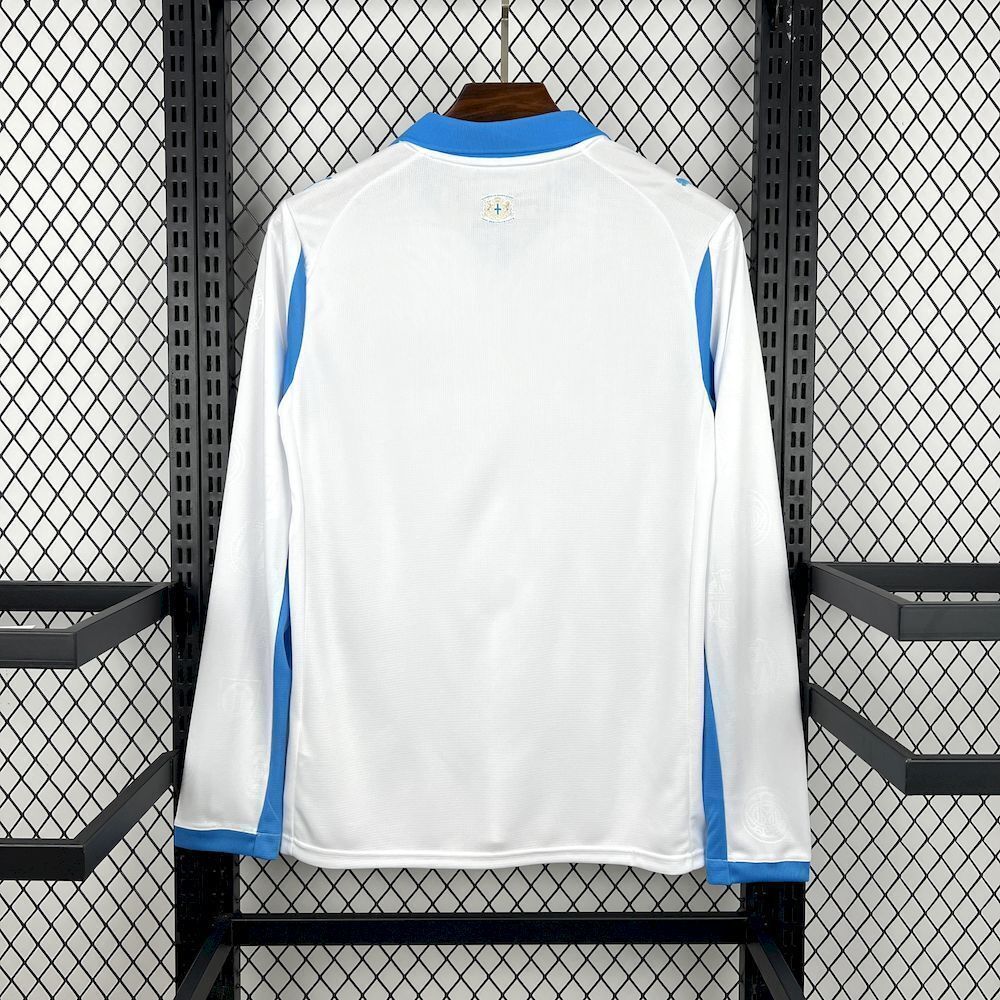 Marseille Soccer Jersey Home Long Sleeve Custom Shirt 2025/26