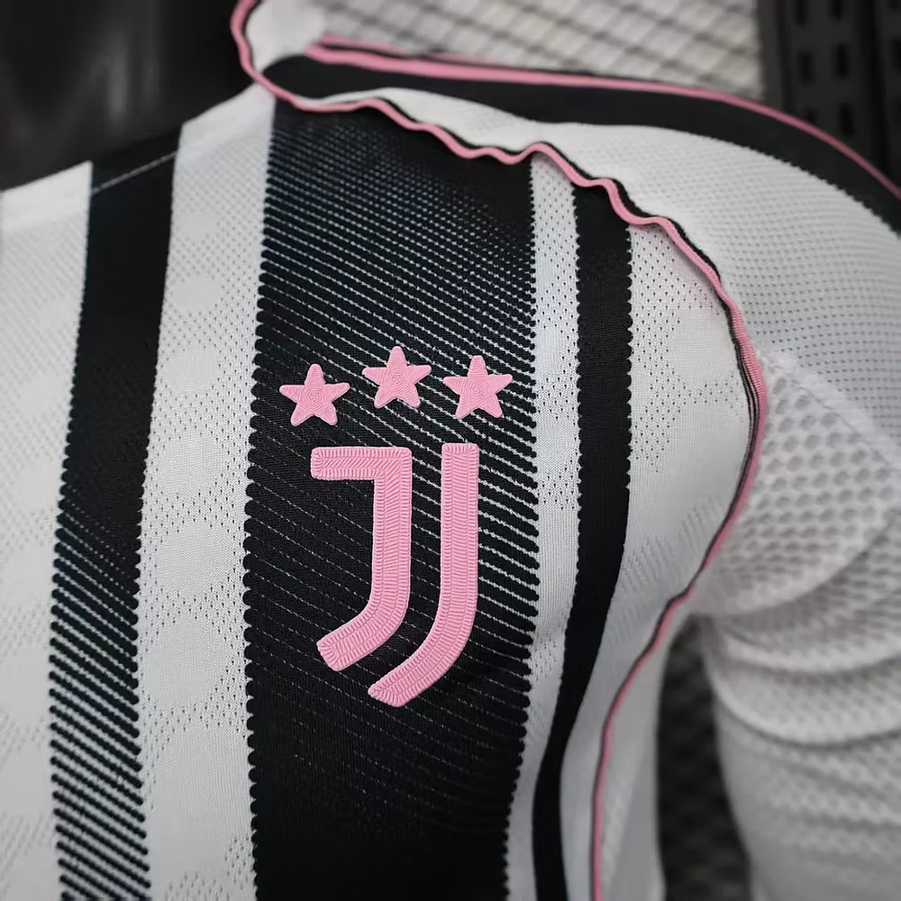 Juventus Authentic Soccer Jersey Home Long Sleeve Shirt 2025/26