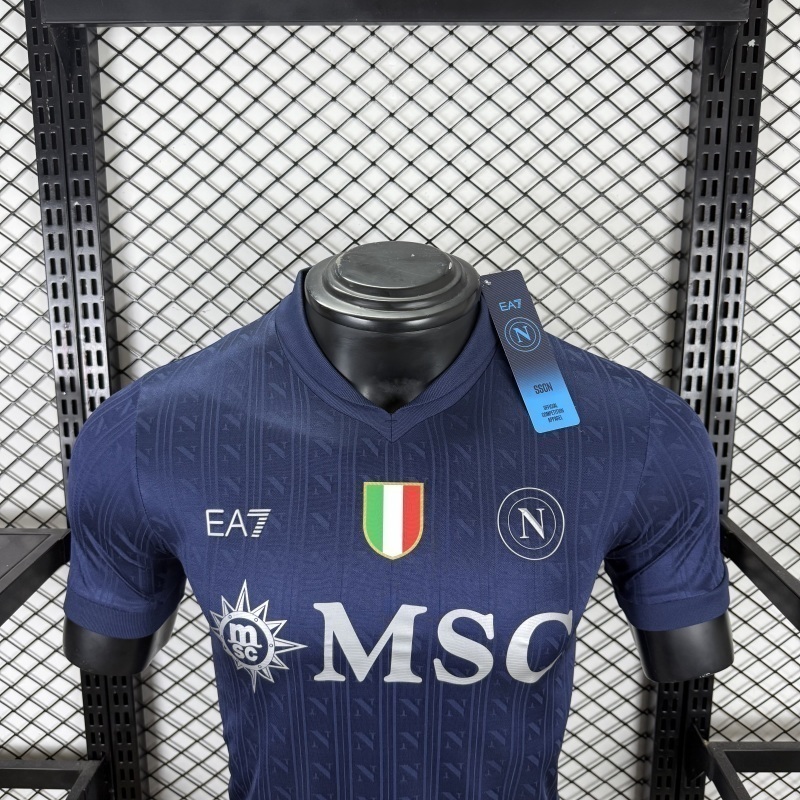 Napoli Authentic Soccer Jersey Third Away Champions League Shirt 2025/26