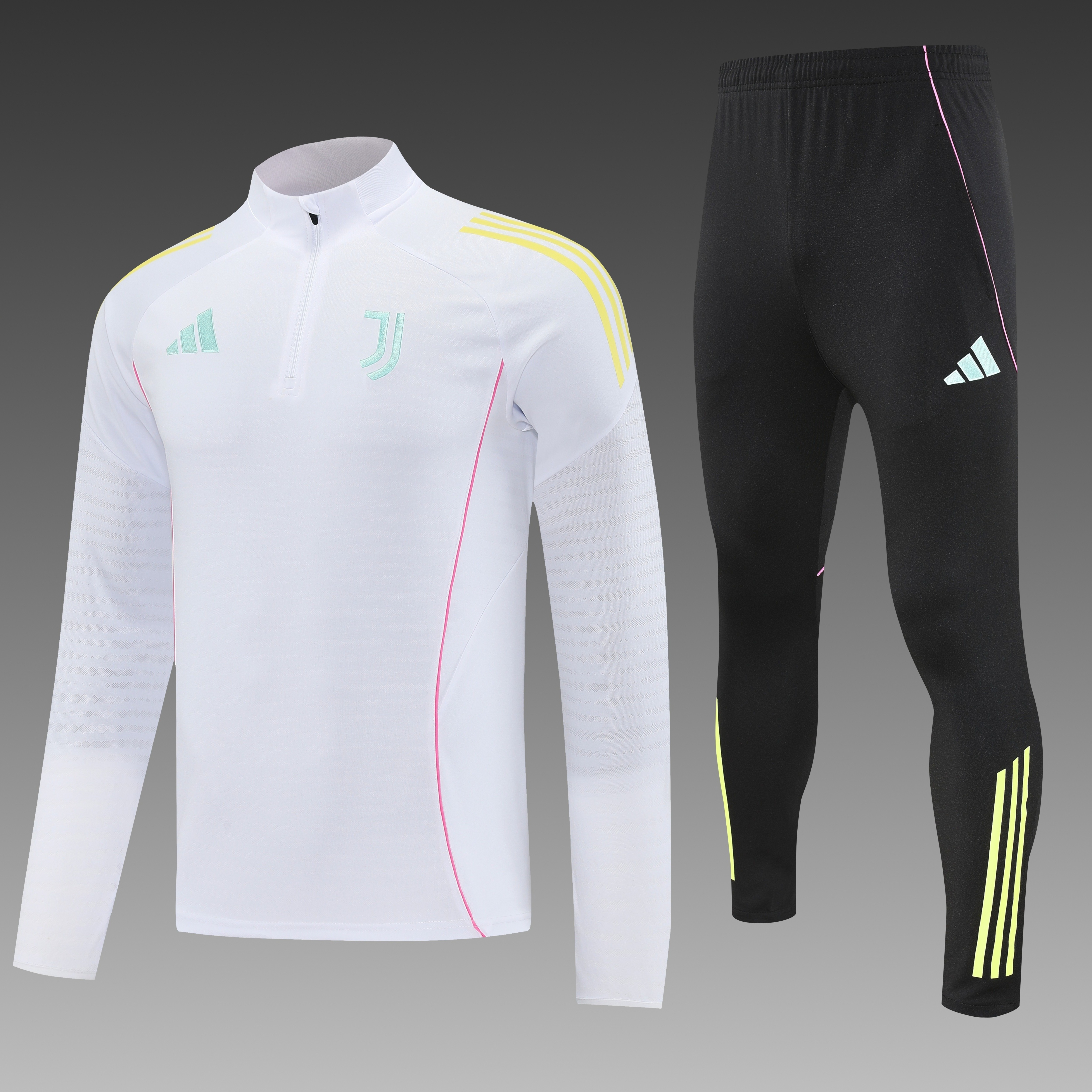 Juventus Authentic Training Kit (Sweatshirt+Pants) White 2025/26 - Player Version