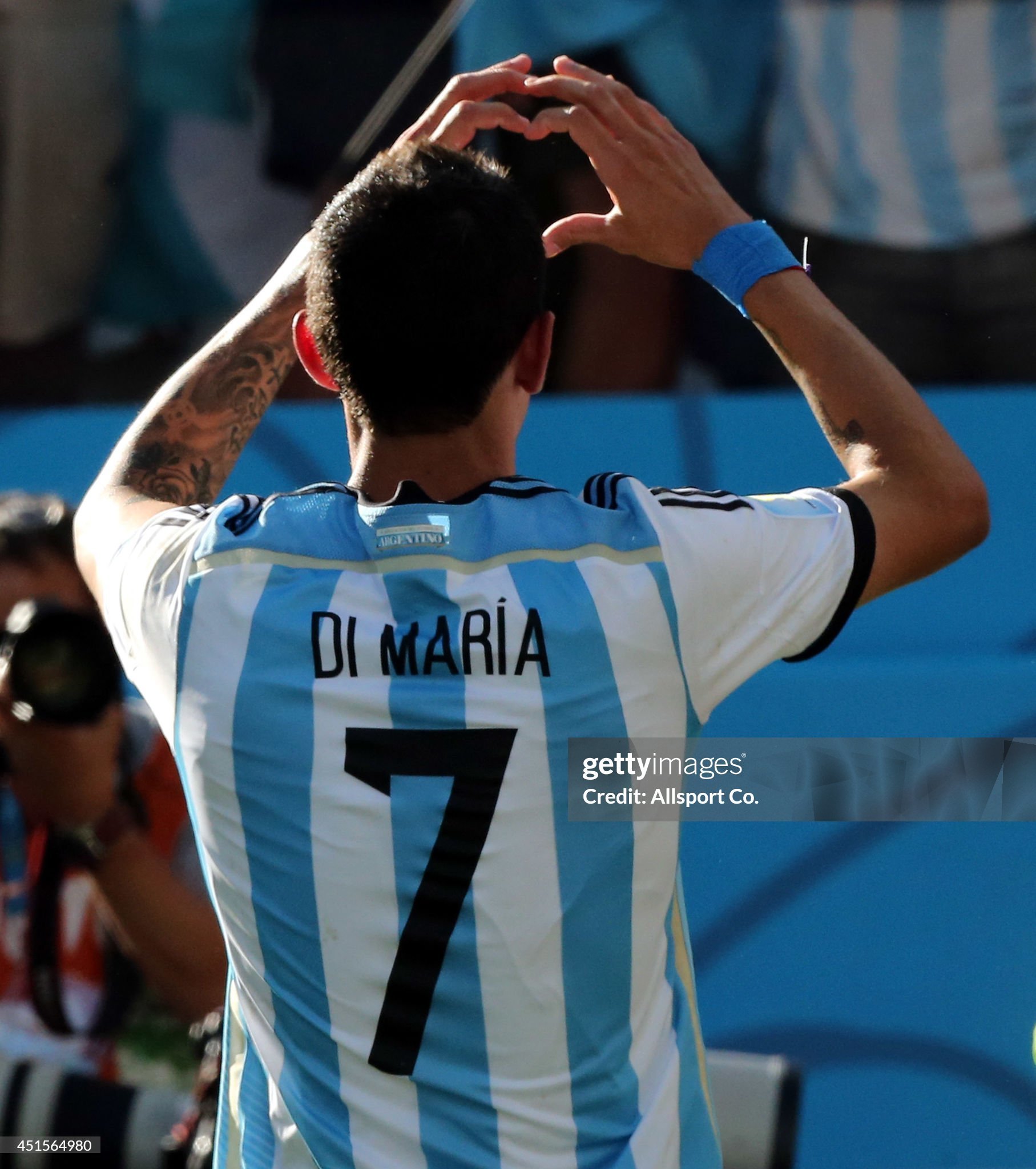 Argentina Retro Authentic Jersey Home Football Jersey World Cup 2014