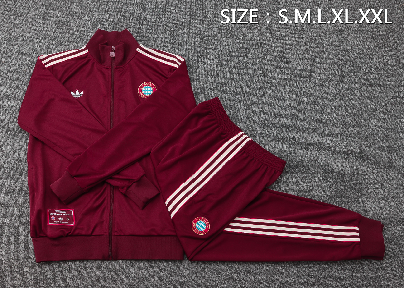 Bayern Munich Training Kit (Jacket+Pants) Jujube Red 2025/26