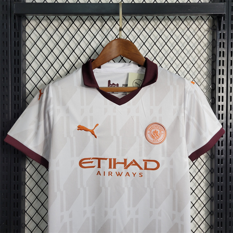 Manchester City Football Jersey Away Kids Kit Jersey+Shorts 2023/24