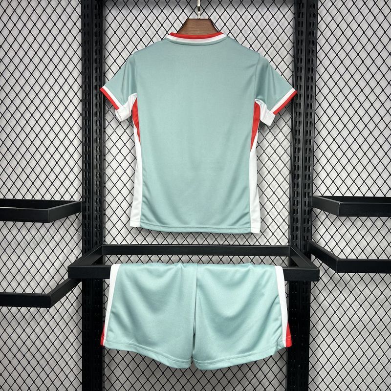 Atletico Madrid Soccer Jersey Away Kids Kit Jersey+Shorts 2024/25