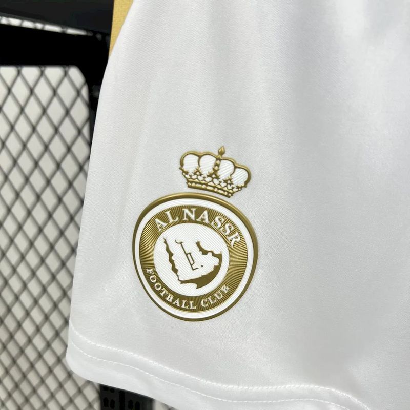 Al Nassr Soccer Jersey Third Away Kids Kit Jersey+Shorts 2024/25