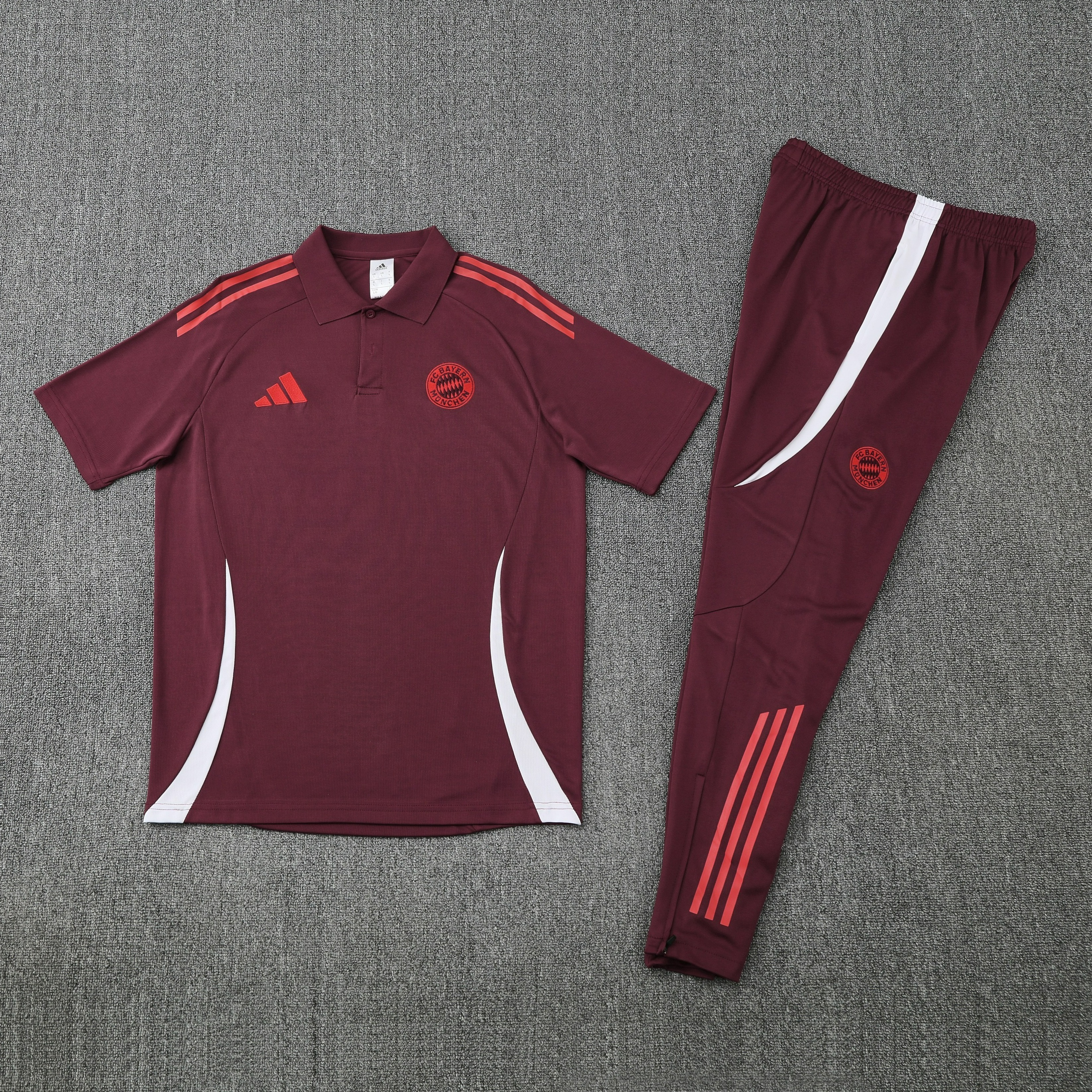 Bayern Munich Training Kit (Polo+Pants) Red 2025/26