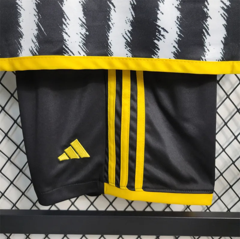 Juventus Soccer Jersey Home Kids Kit Jersey+Shorts 2023/24