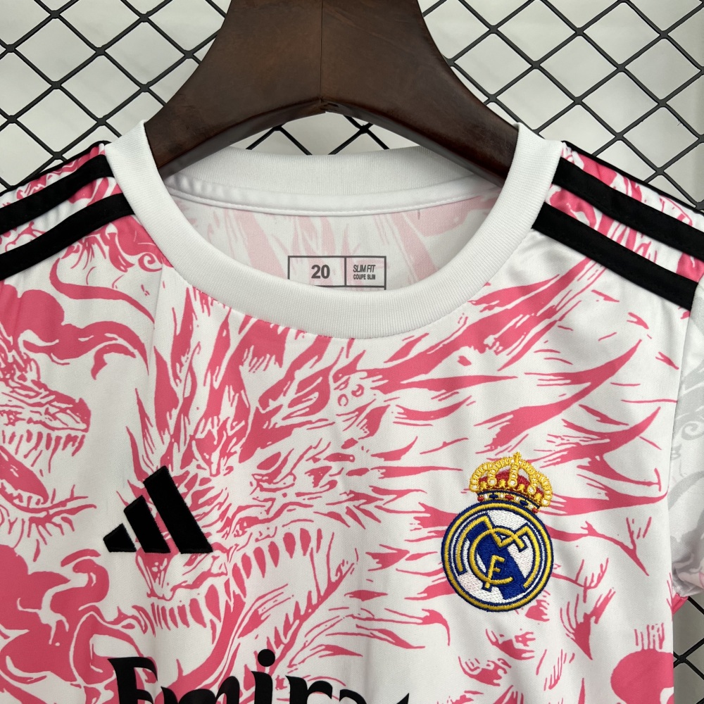 Real Madrid Soccer Jersey Dragon Special Edition Kids Kit Jersey+Shorts 2025/26