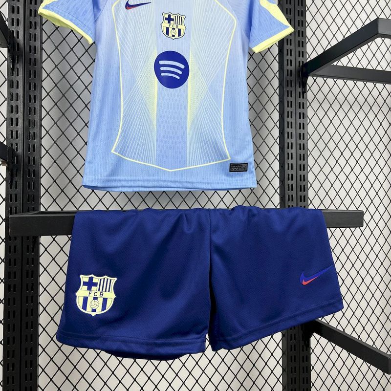 Barcelona Special Edition Soccer Kids Kit Jersey+Shorts 2025/26