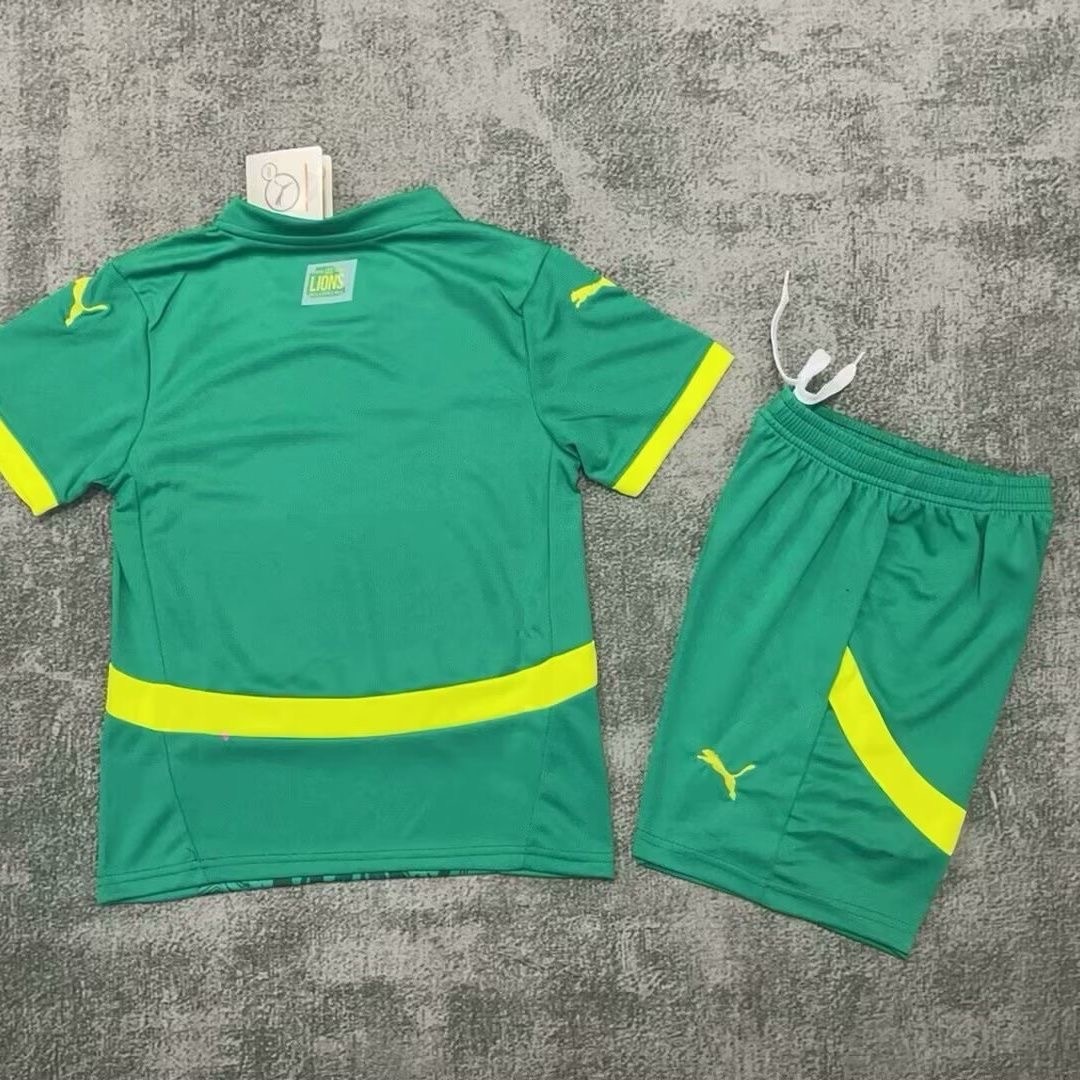 Senegal Soccer Jersey Away Kids Kit Jersey+Shorts 2025