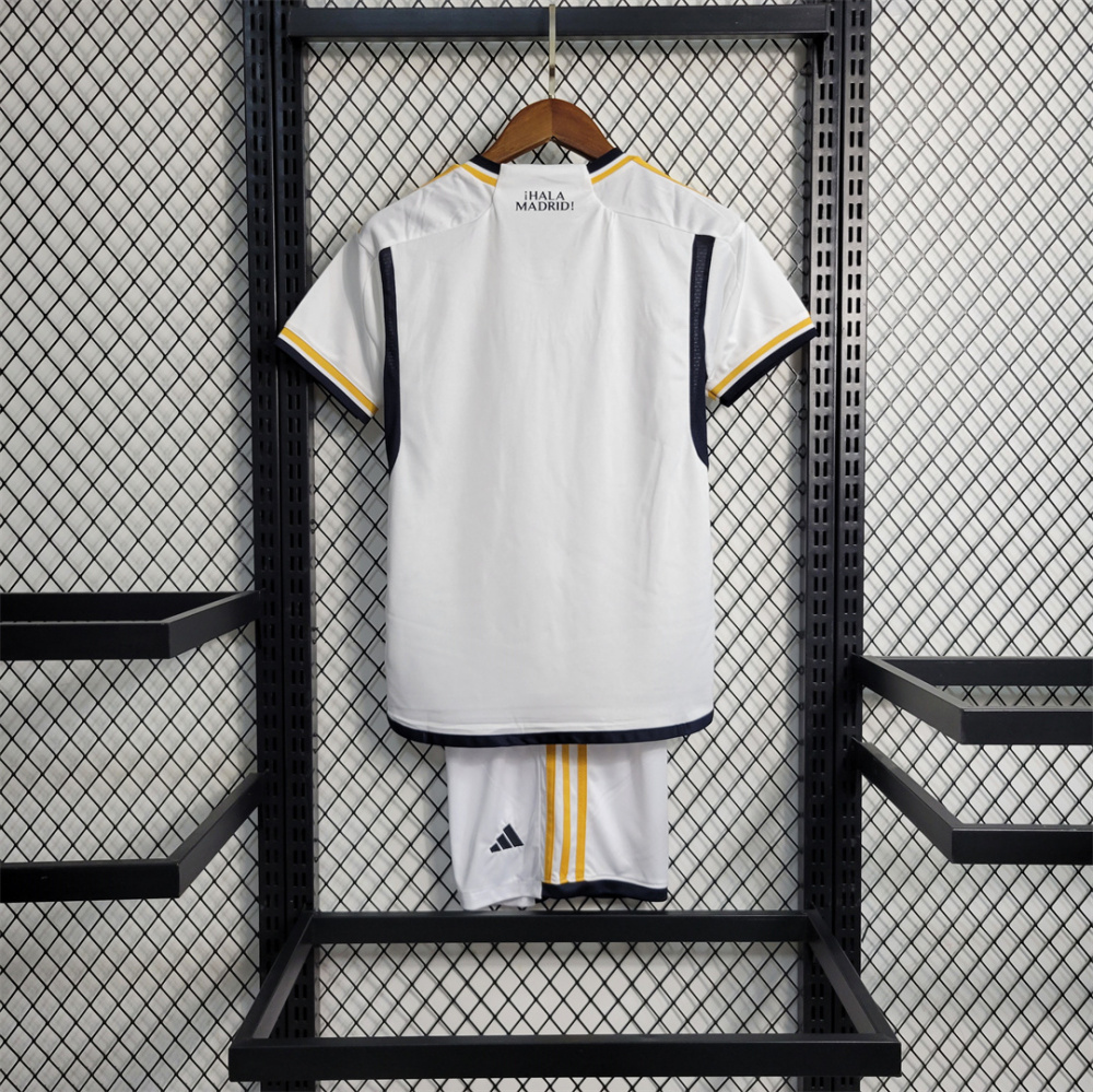 Real Madrid Soccer Jersey Home Kids Kit Jersey+Shorts 2023/24