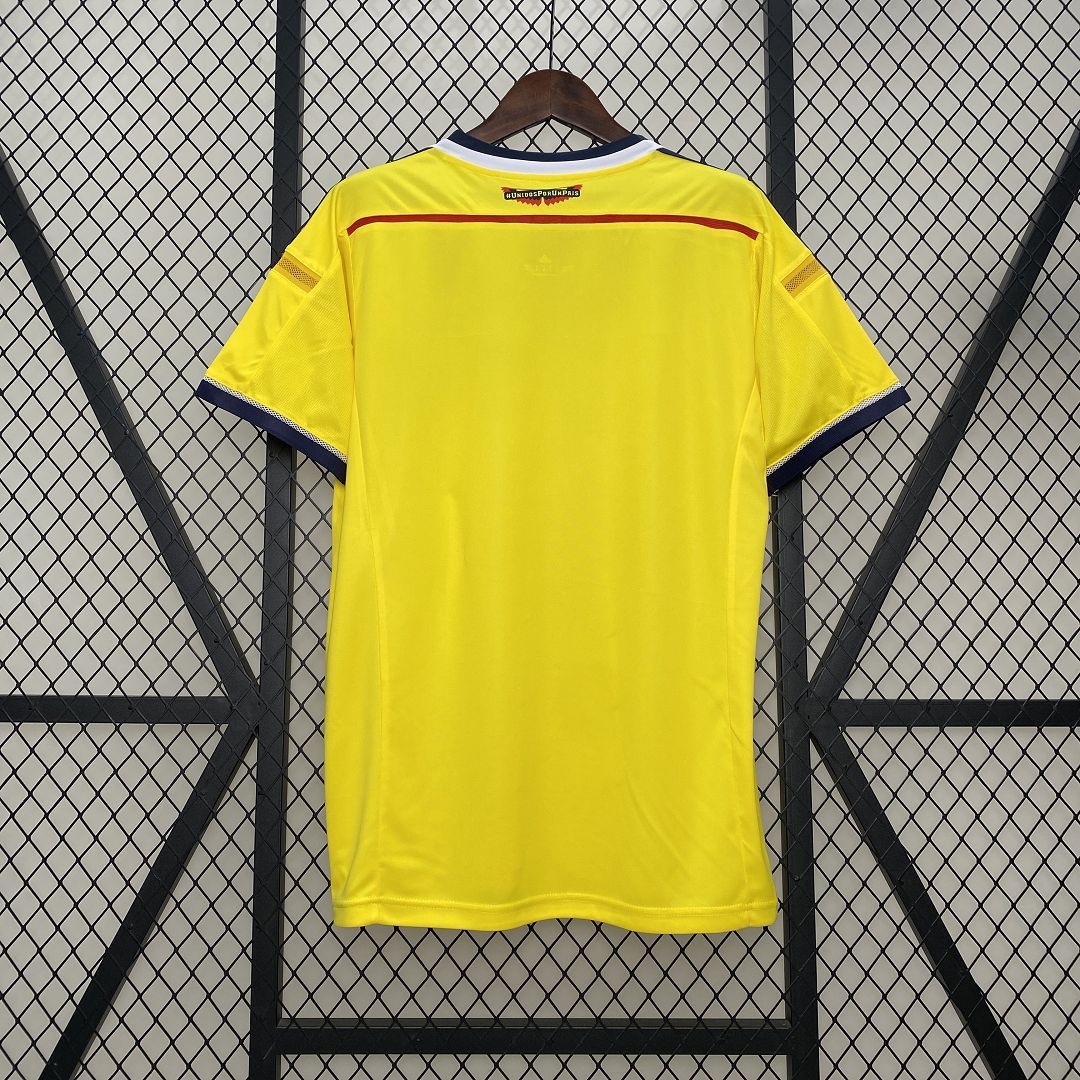 Colombia Retro Soccer Jersey Home Custom Shirt 2014