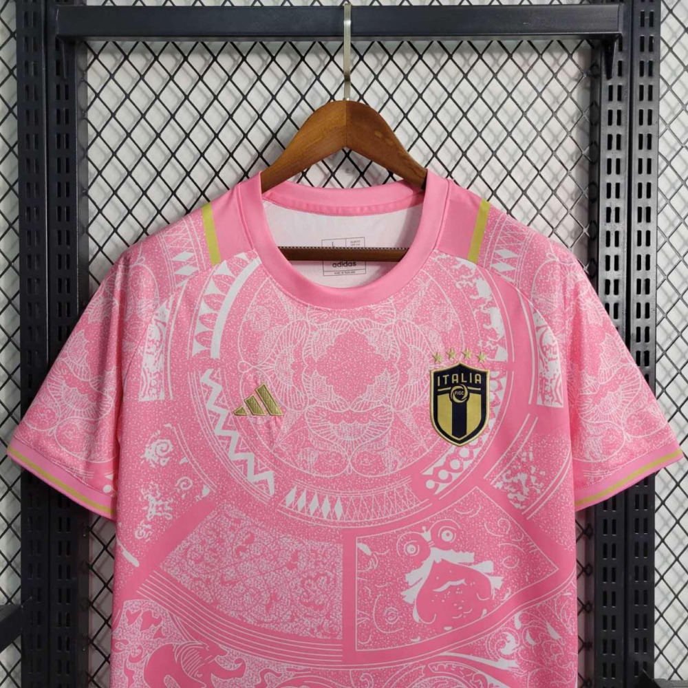 Italy Soccer Jersey Pink Special Edition Custom Shirt 2024